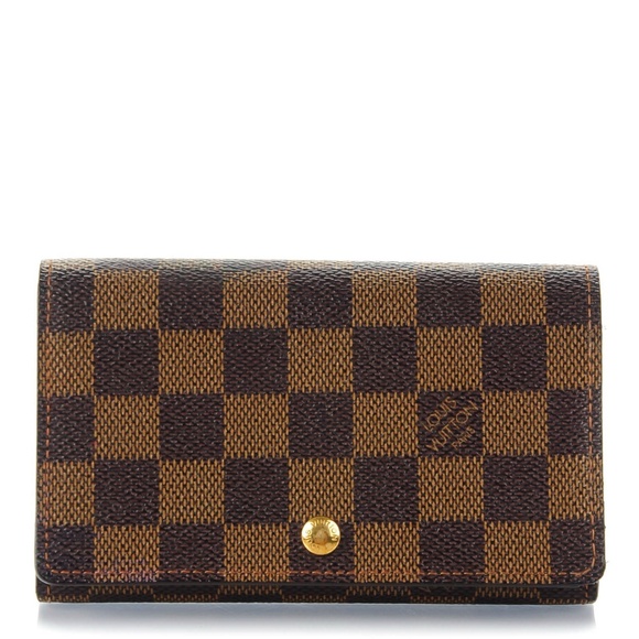 Louis Vuitton Damier Ebene Porte Monnaie Billets Tresor Wallet - Picture 1 of 13